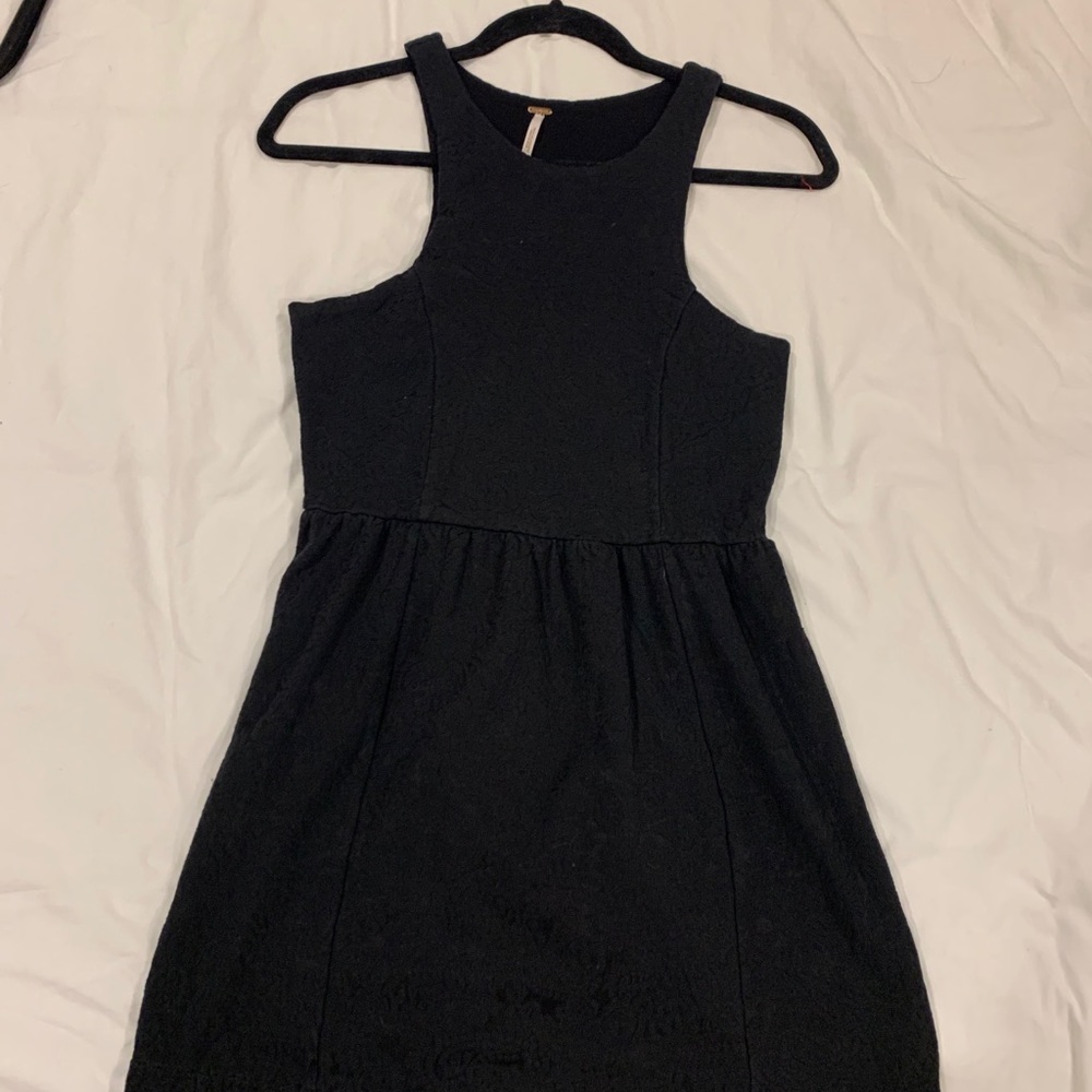 Free People Size Small Black Skater Dress